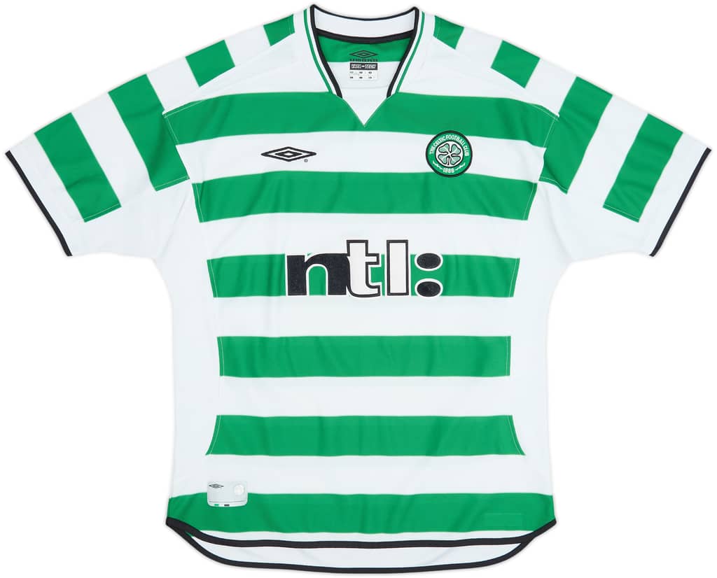 2001-03 Celtic Home Shirt Larsson #7
