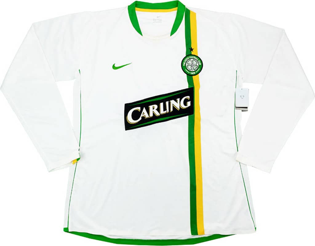 2006-08 Celtic Player Issue European L/S Shirt XL