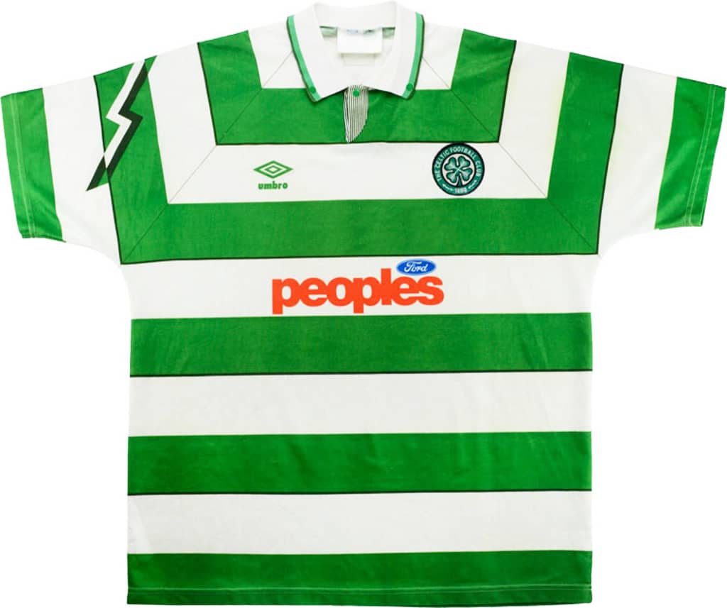 1991-92 Celtic Home Shirt - 8/10 - (XL)