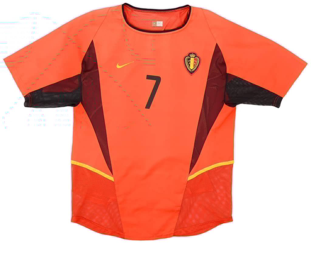 2002-04 Belgium Authentic Home Shirt Wilmots #7 - 6/10 - (S)