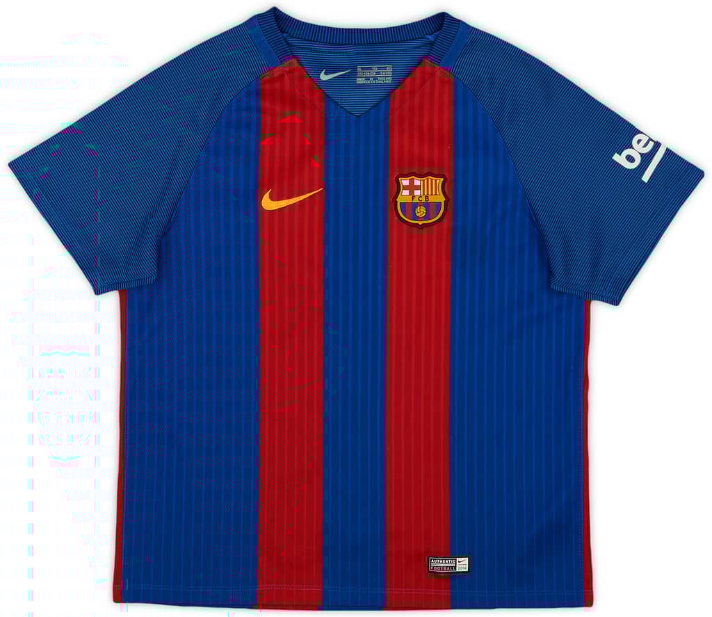2016-17 Barcelona Home Shirt - 8/10 - (S.Boys)