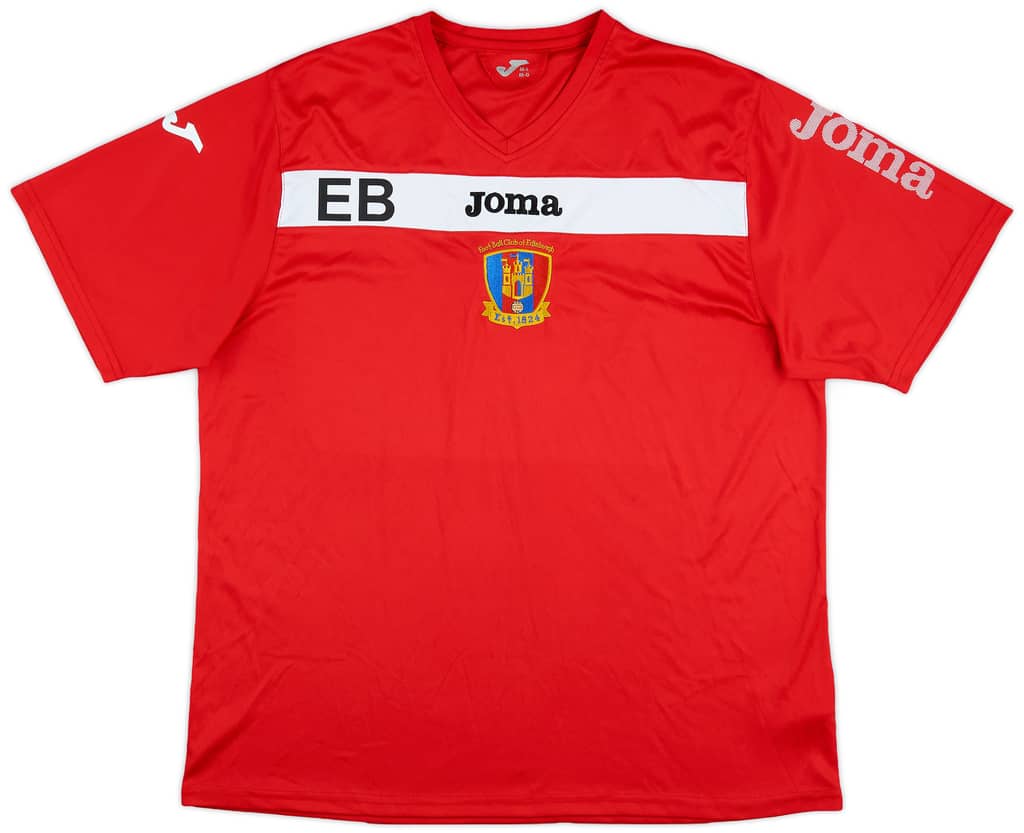 2000s Foot-Ball Club of Edinburgh Joma Staff Issue Training Shirt 'EB' - 9/10 - (M/L)