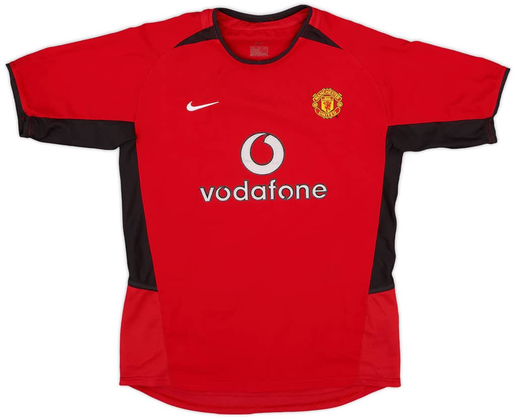 2002-04 Manchester United Home Shirt - 8/10 - (L.Boys)