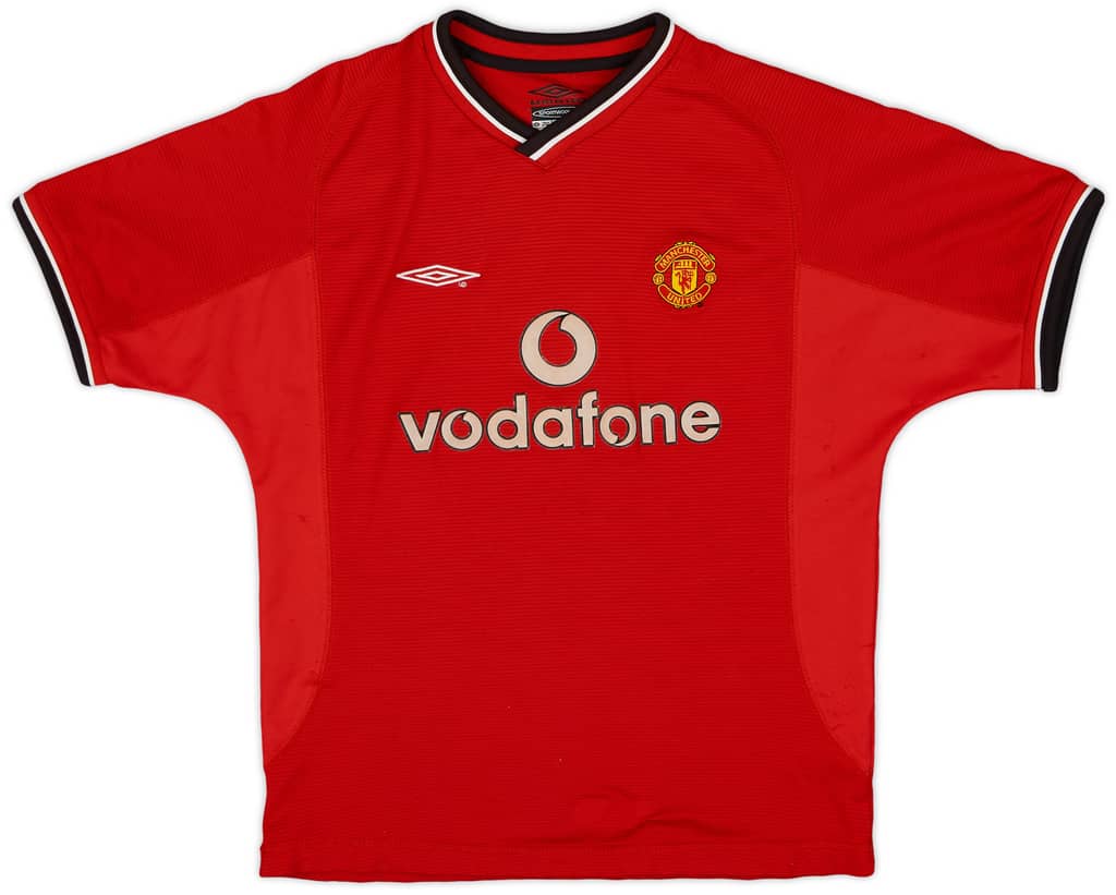 2000-02 Manchester United Home Shirt - 6/10 - (M.Boys)