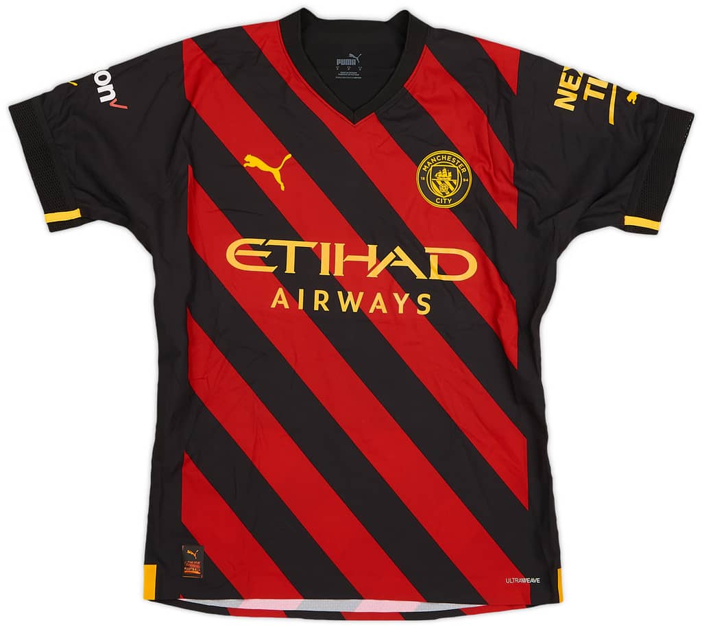 2022-23 Manchester City Match Issue Away Shirt Joao Cancelo #7