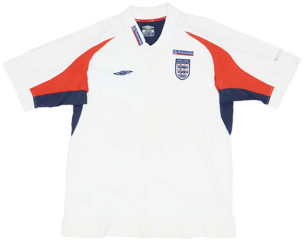 2001-02 England Umbro Polo Shirt - 5/10 - (XL)