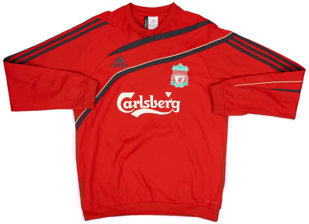 2009-10 Liverpool adidas Sweat Top - 7/10 - (M/L)