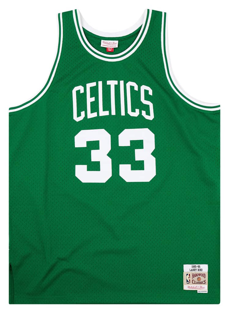 1985-86 Boston Celtics Bird #33 Mitchell & Ness Swingman Jersey (Away) XL