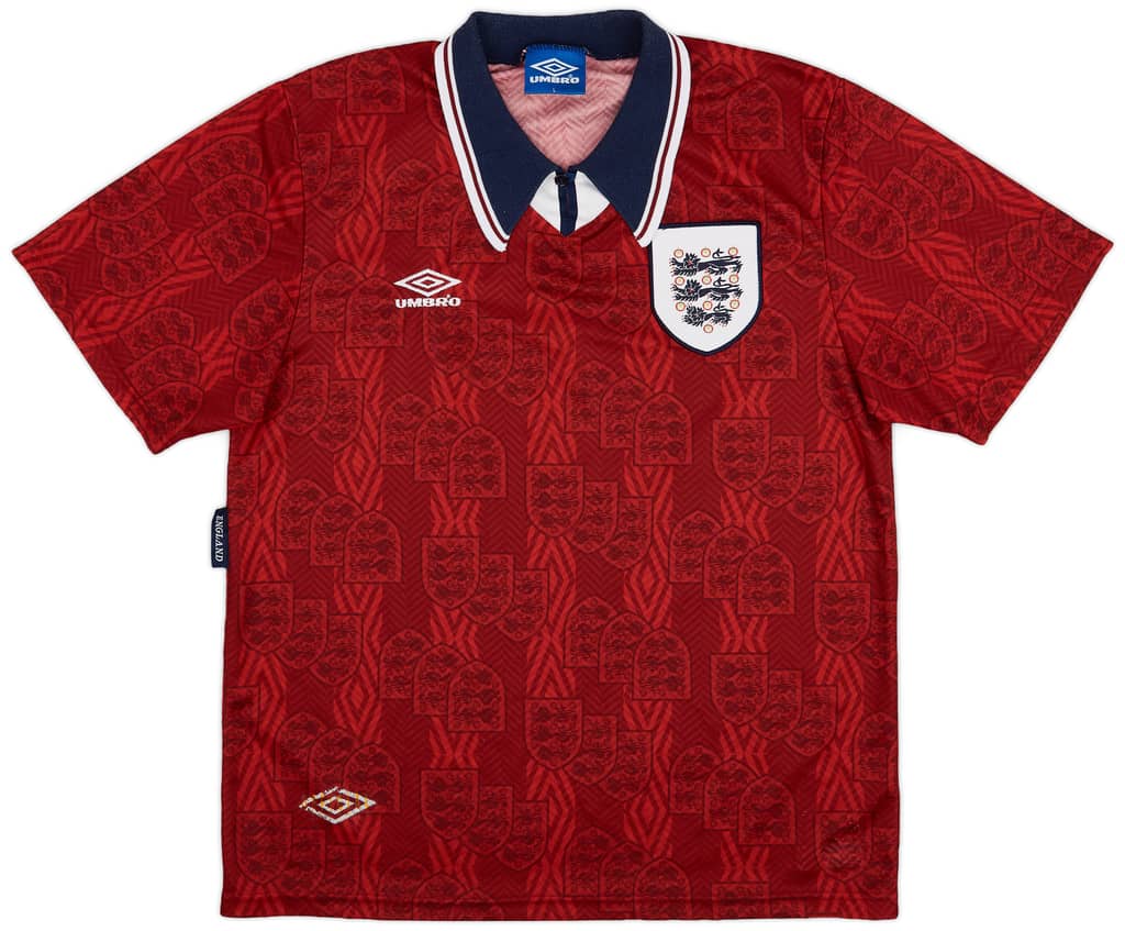 1993-95 England Away Shirt - 8/10 - (L)