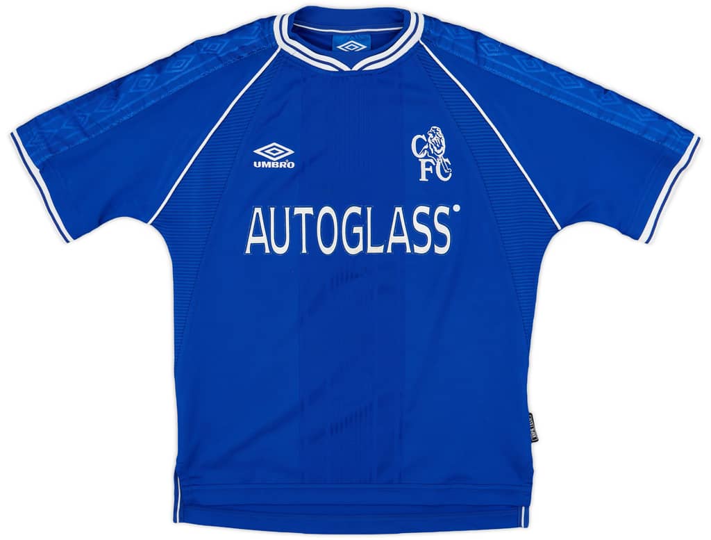 1999-01 Chelsea Home Shirt - 7/10 - (Y)