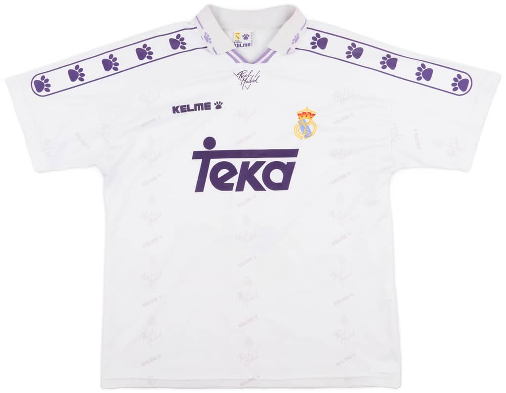 1994-96 Real Madrid Home Shirt - 8/10 - (XL)