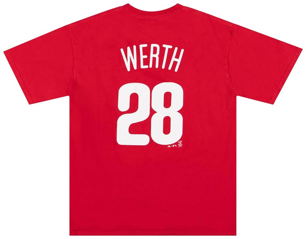 2009 Philadelphia Phillies Werth #28 Majestic Tee L