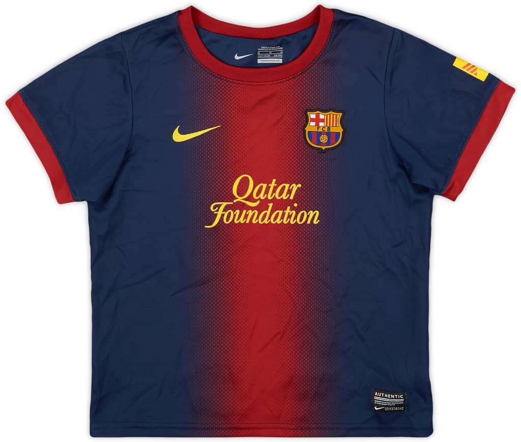 2012-13 Barcelona Home Shirt - 9/10 - (5-6 Years)