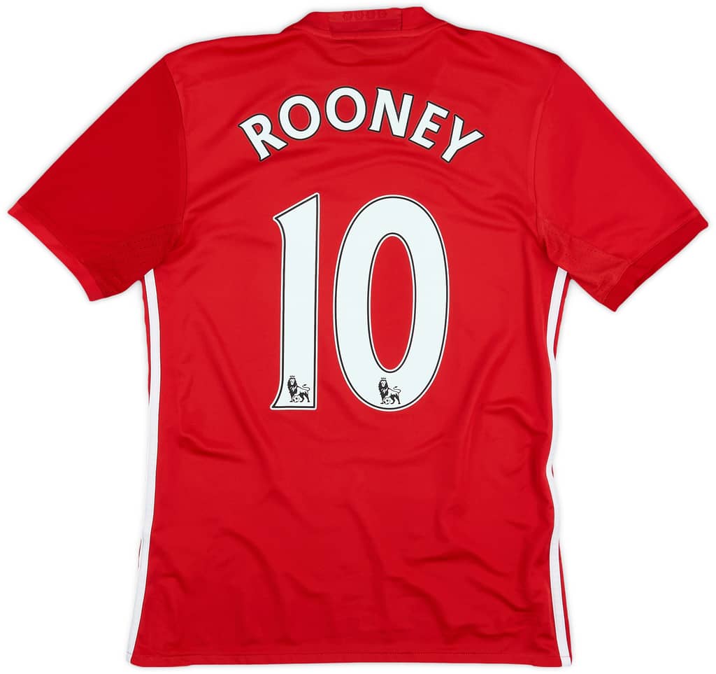 2016-17 Manchester United Home Shirt Rooney #10 - 8/10 - (XS)