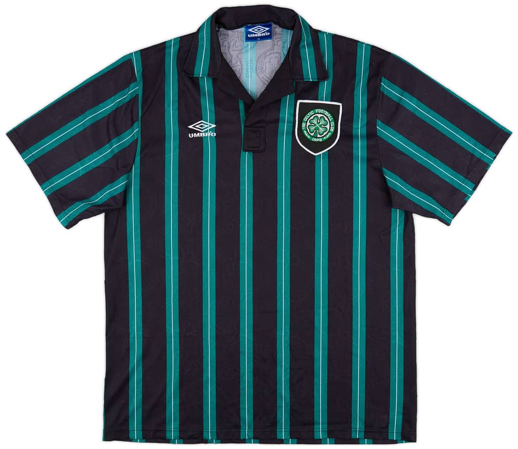 1992-93 Celtic Away Shirt - 8/10 - (XL)