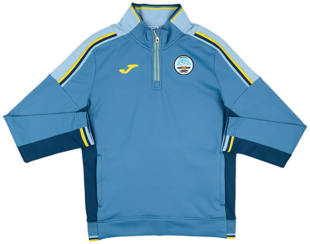 2021-22 Swansea City Joma 1/4 Zip Training Top - 9/10 - (L)