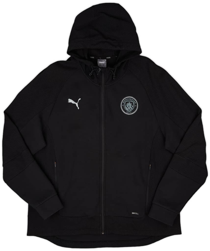 2021-22 Manchester City Puma Hooded Track Jacket - 8/10 - (XXL)
