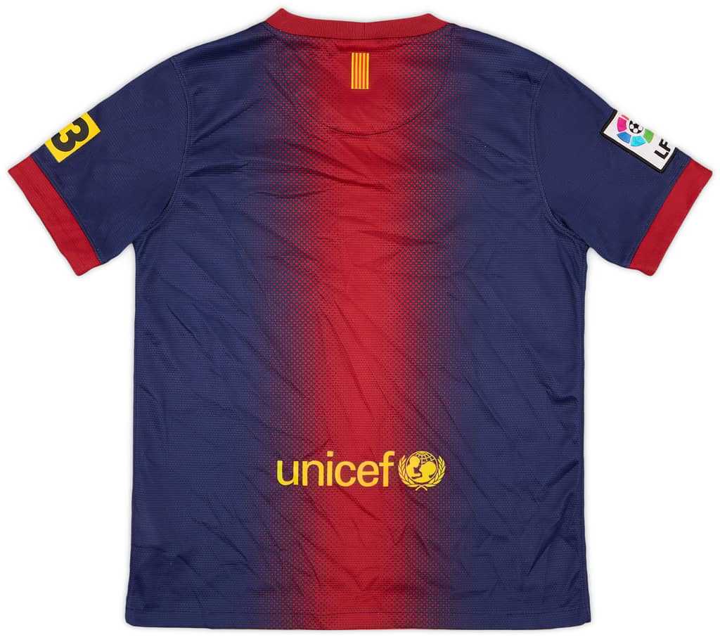 2012-13 Barcelona Home Shirt - 8/10 - (M.Boys)