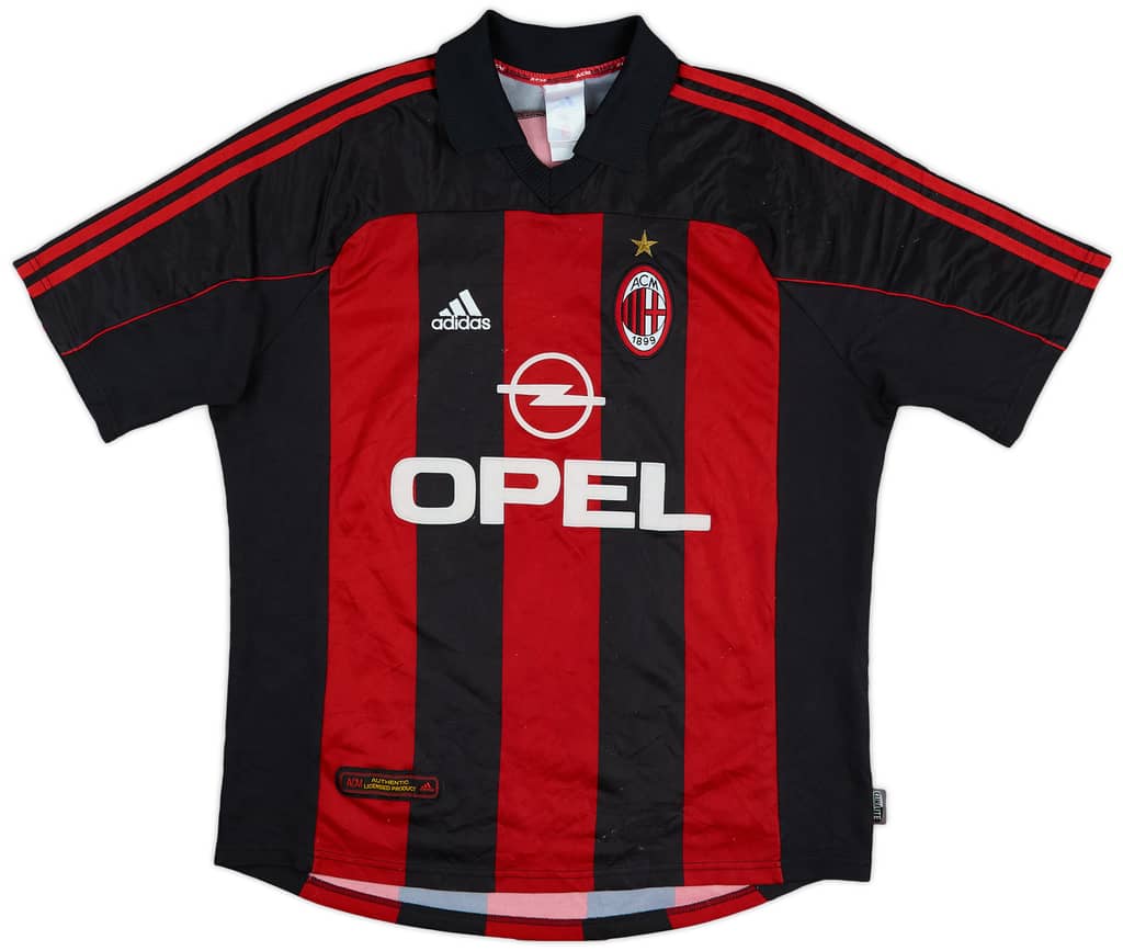 2000-02 AC Milan Home Shirt Maldini #3 - 6/10 - (L)