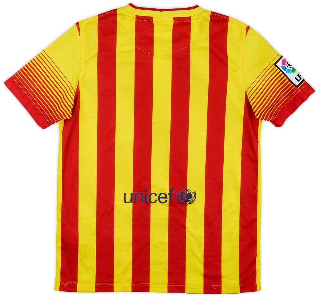 2013-15 Barcelona Away Shirt - 7/10 - (L.Boys)