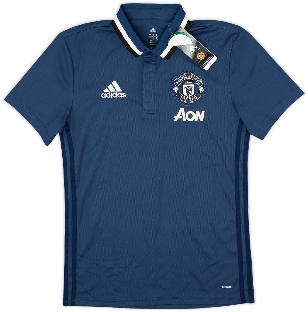 2016-17 Manchester United adidas Polo Shirt (S)