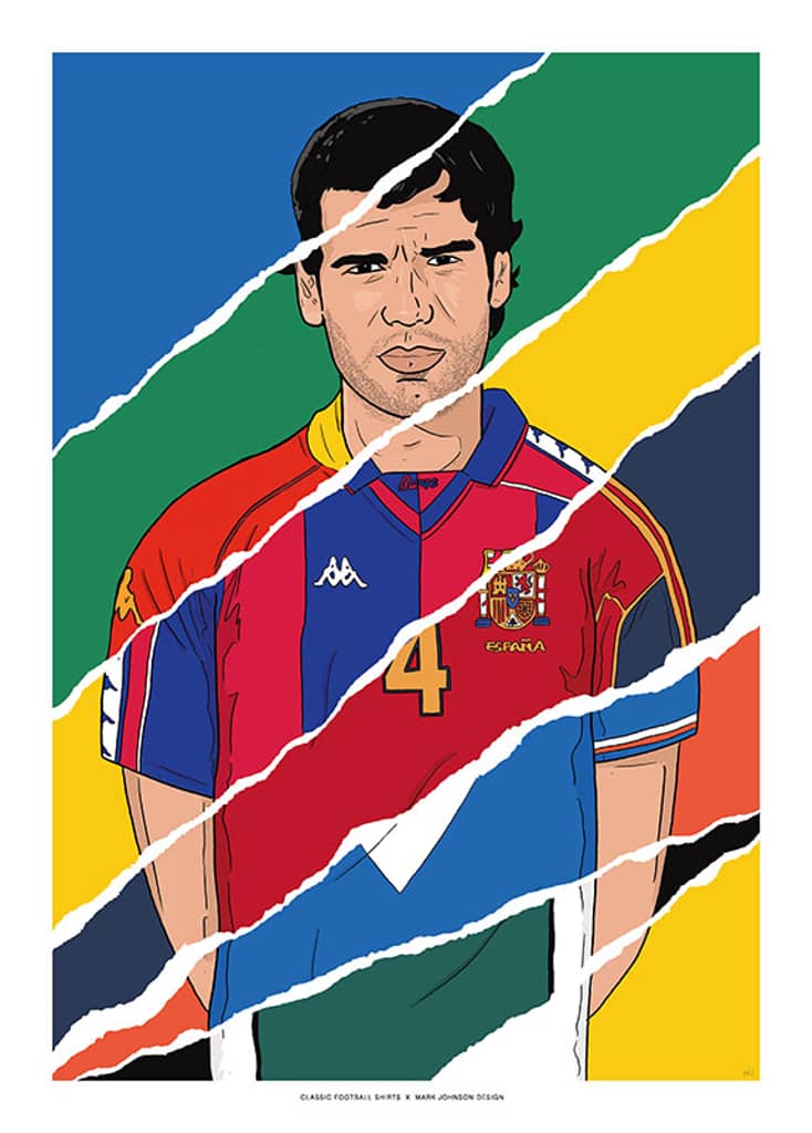 1988-2006 Pep Guardiola Career In Shirts A3 Print/Poster