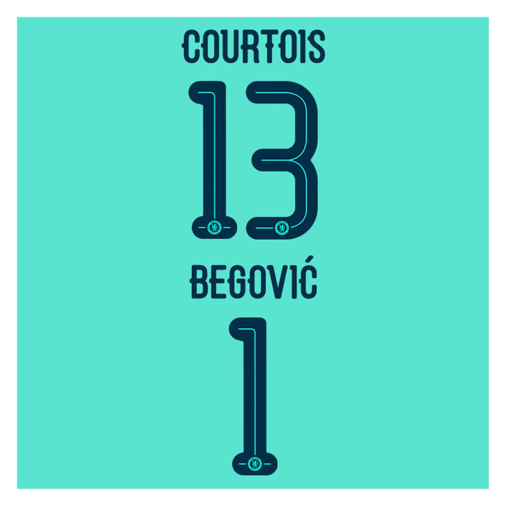 2015-16 Chelsea Teal GK European Name Set