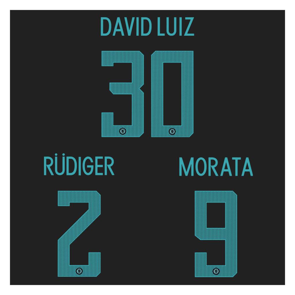 2017-18 Chelsea Third Cup/European Name Set