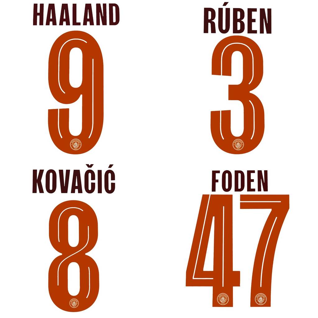 2023-24 Manchester City Away Name Set