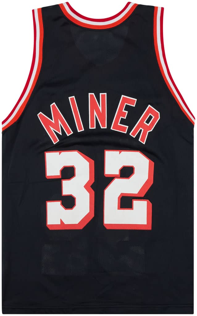 1992-94 Miami Heat Miner #32 Champion Away Jersey (Excellent) S