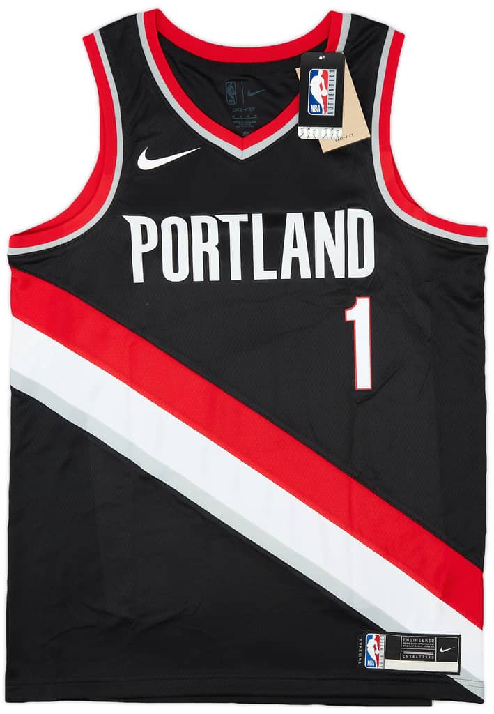 2018-24 Portland Trail Blazers Simons #1 Nike Swingman Away Jersey (M)