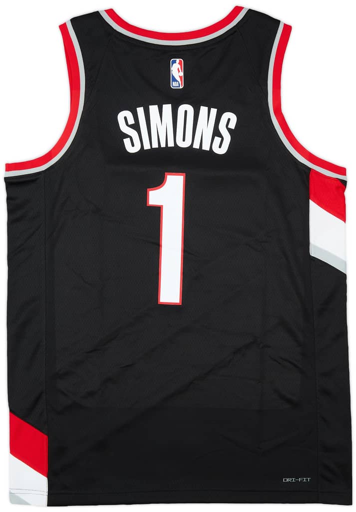 2018-24 Portland Trail Blazers Simons #1 Nike Swingman Away Jersey (M)