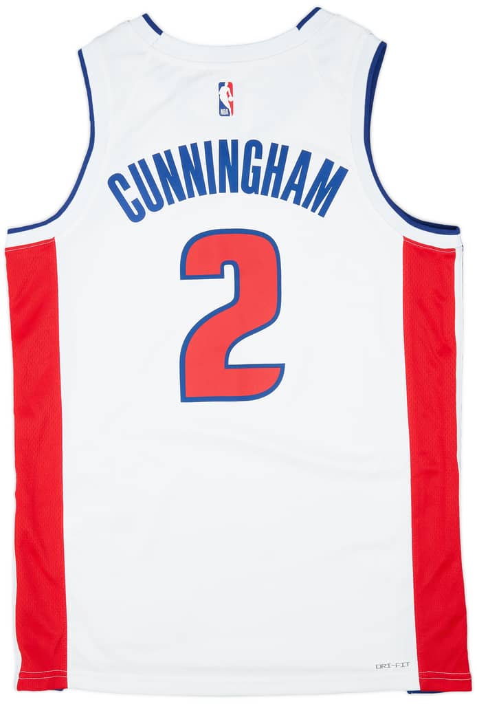 2021-24 Detroit Pistons Cunningham #2 Nike Swingman Home Jersey (L)