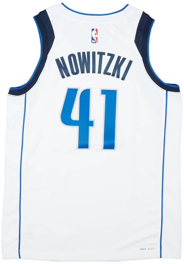 2017-19 Dallas Mavericks Nowitzki #41 Nike Swingman Home Jersey (M)