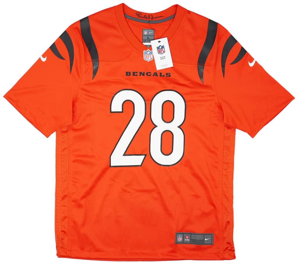 2021-23 Cincinnati Bengals Mixon #28 Nike Game Alternate Jersey (L)
