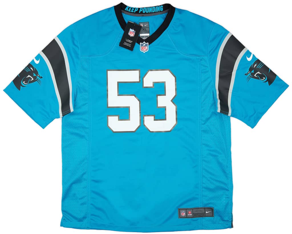 2019-22 Carolina Panthers Burns #53 Nike Game Alternate Jersey (XL)