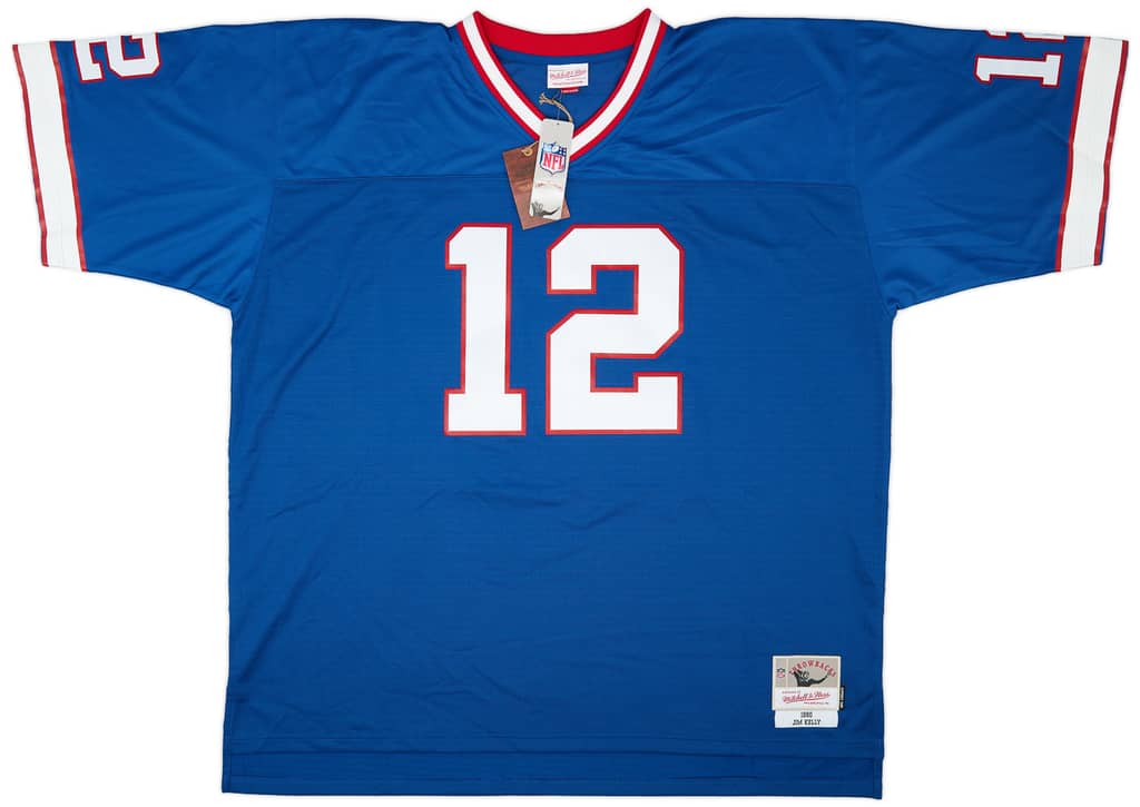 1990 Buffalo Bills Kelly #12 Mitchell & Ness Home Jersey (4XL)