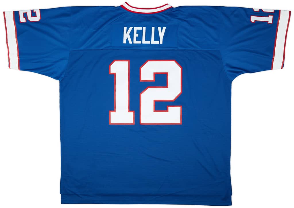 1990 Buffalo Bills Kelly #12 Mitchell & Ness Home Jersey (4XL)