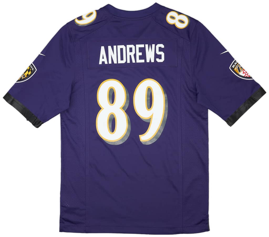 2018-23 Baltimore Ravens Andrews #89 Nike Game Home Jersey (S)