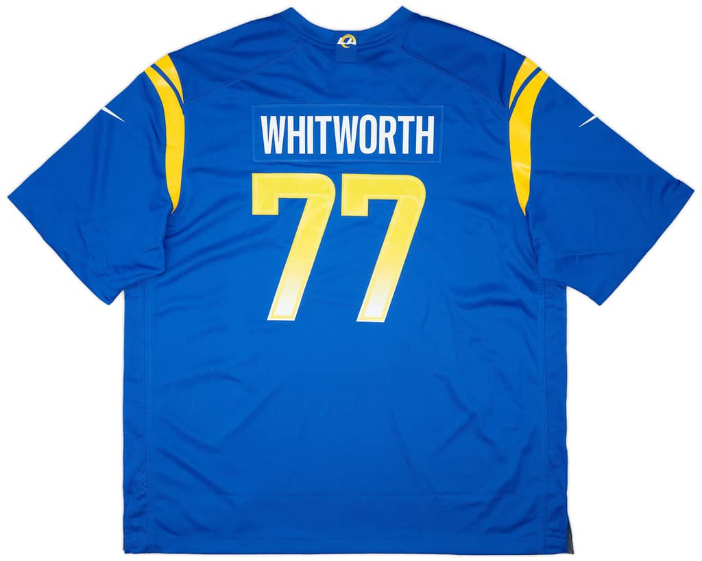 2020-21 LA Rams Whitworth #77 Nike Game Home Jersey (3XL)