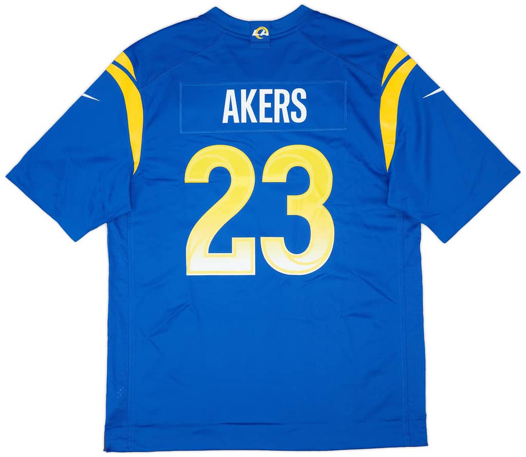2020-21 LA Rams Akers #23 Nike Game Home Jersey (L)