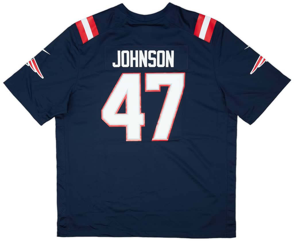 2020-21 New England Patriots Johnson #47 Nike Game Home Jersey (XXL)