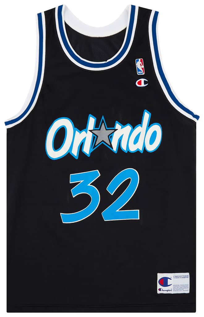 1992-94 Orlando Magic O'Neal #32 Champion Away Jersey (Excellent) L