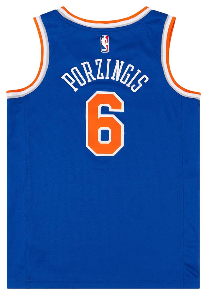 2017-19 New York Knicks Porzingis #6 Nike Swingman Away Jersey (Excellent) S
