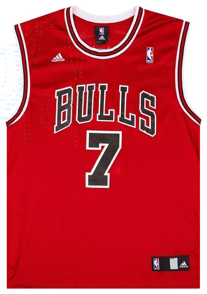 2006-09 Chicago Bulls Gordon #7 adidas Away Jersey (Very Good) L