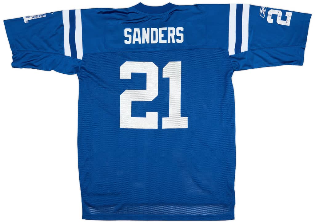 2005-06 Indianapolis Colts Sanders #21 Reebok On Field Home Jersey (Good) XL