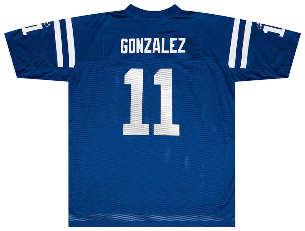 2007 Indianapolis Colts Gonzalez #11 Reebok On Field Home Jersey (Excellent) XXL