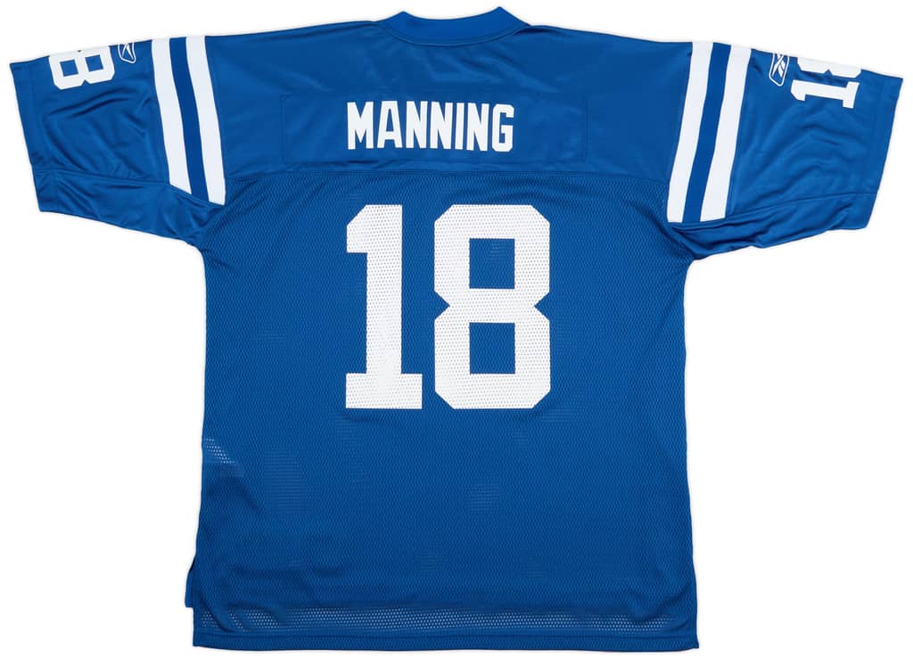 2008-11 Indianapolis Colts Manning #18 Reebok On Field Home Jersey (Excellent) XL
