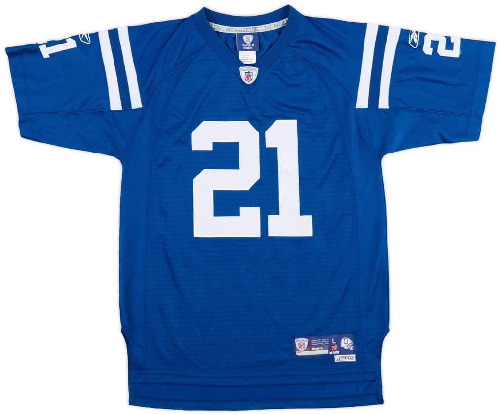 2008-10 Indianapolis Colts Sanders #21 Reebok On Field Home Jersey (Very Good) L.Kids