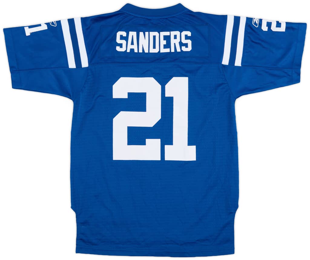 2008-10 Indianapolis Colts Sanders #21 Reebok On Field Home Jersey (Very Good) L.Kids